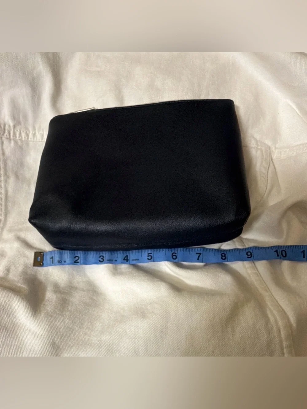 Ferragamo Parfums Navy Cosmetic Makeup Pouch Travel Bag New w/ Protective Plast